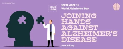 Edit an Alzheimer's Day banner