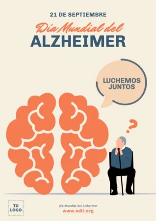 Edita un diseño sobre Alzheimer