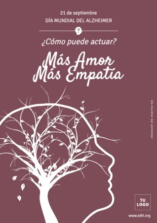 Edita un diseño sobre Alzheimer