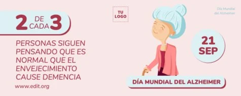 Edita un diseño sobre Alzheimer