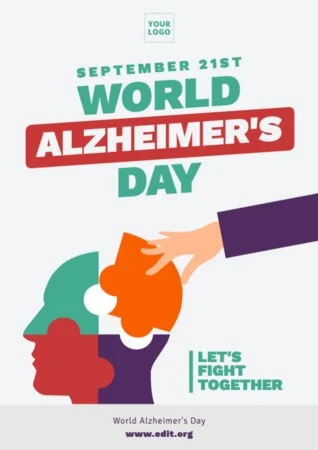 Edit an Alzheimer's Day banner