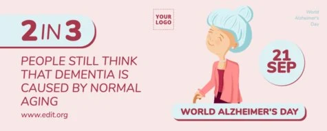 Edit an Alzheimer's Day banner