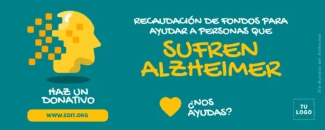 Edita un diseño sobre Alzheimer