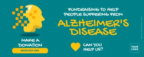 Edit an Alzheimer's Day banner