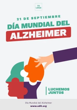 Edita un diseño sobre Alzheimer