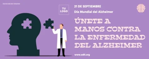 Edita un diseño sobre Alzheimer