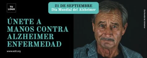 Edita un diseño sobre Alzheimer