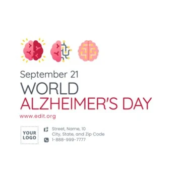 Edit an Alzheimer's Day banner