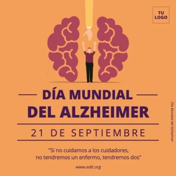 Edita un diseño sobre Alzheimer