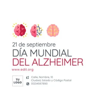 Edita un diseño sobre Alzheimer