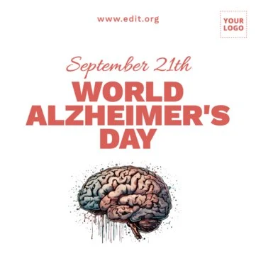 Edit an Alzheimer's Day banner
