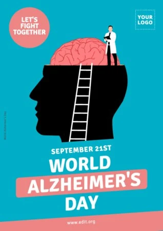 Edit an Alzheimer's Day banner