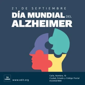 Edita un diseño sobre Alzheimer