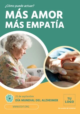 Edita un diseño sobre Alzheimer