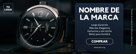 Edita un flyer sobre Relojes