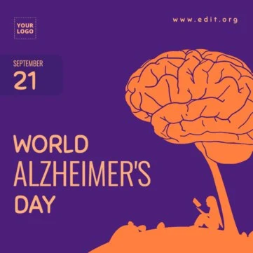 Edit an Alzheimer's Day banner