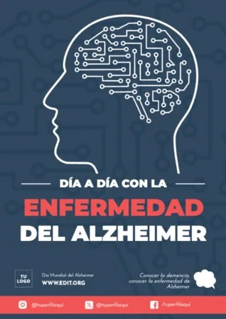 Edita un diseño sobre Alzheimer