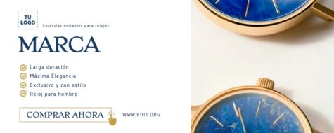 Edita un flyer sobre Relojes