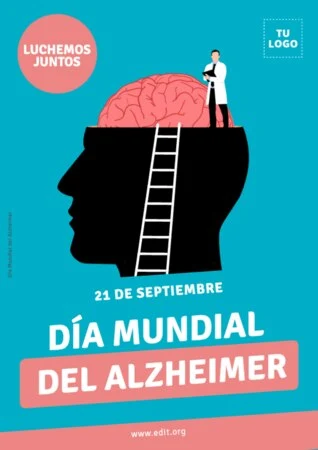 Edita un diseño sobre Alzheimer