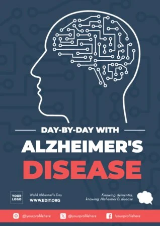 Edit an Alzheimer's Day banner