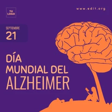 Edita un diseño sobre Alzheimer