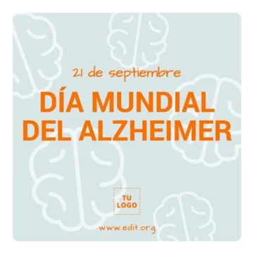 Edita un diseño sobre Alzheimer