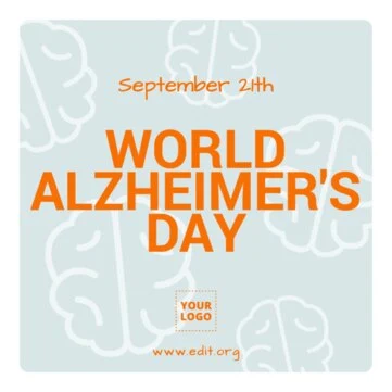 Edit an Alzheimer's Day banner