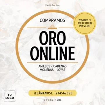 Edita un flyer de Oro