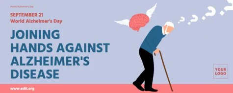 Edit an Alzheimer's Day banner