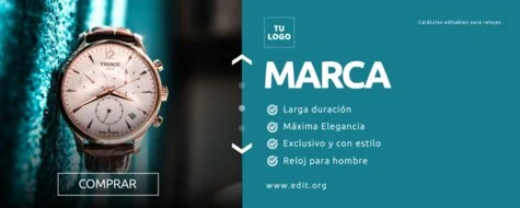 Edita un flyer sobre Relojes