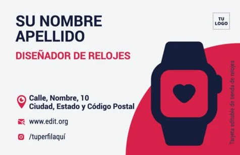 Edita un flyer sobre Relojes