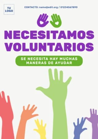Edita una plantilla para encontrar voluntarios