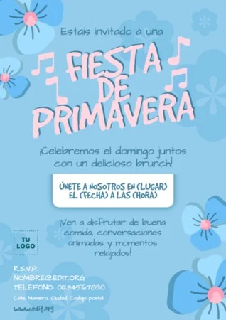 Edita un cartel para tu evento