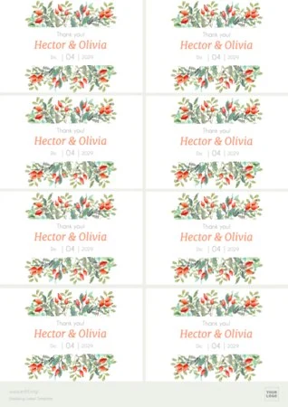 Edit a Wedding Label