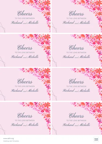 Edit a Wedding Label