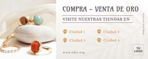 Edita un flyer de Oro
