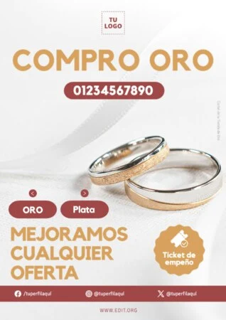 Edita un flyer de Oro