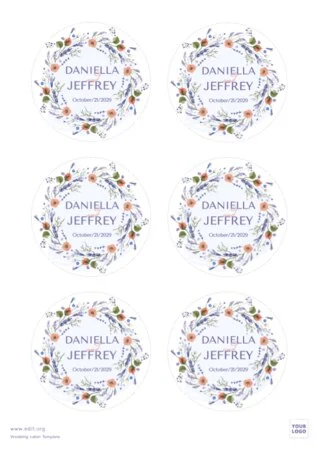 Edit a wedding thank you card