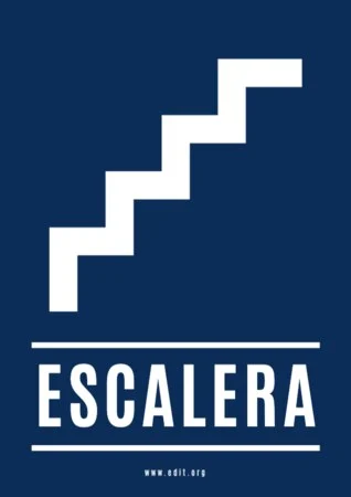 Edita un cartel para escaleras