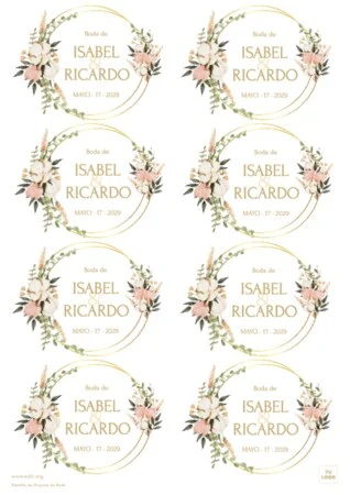Edita una tarjeta agradecimiento boda