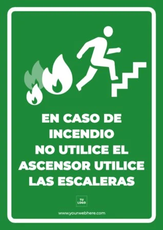 Edita un cartel para escaleras
