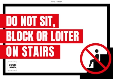 Edit a stairs sign