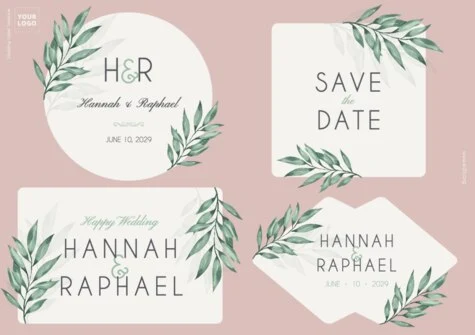 Edit a wedding thank you card
