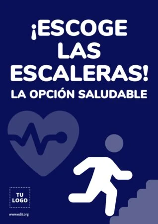 Edita un cartel para escaleras