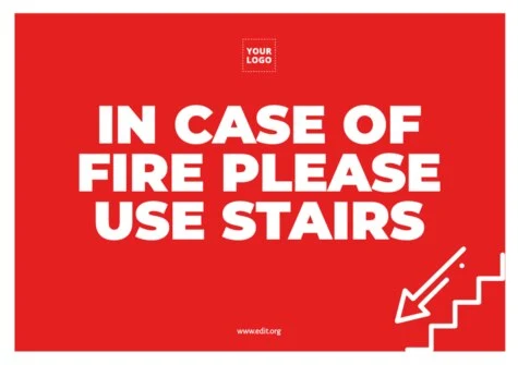 Edit a fire prevention poster