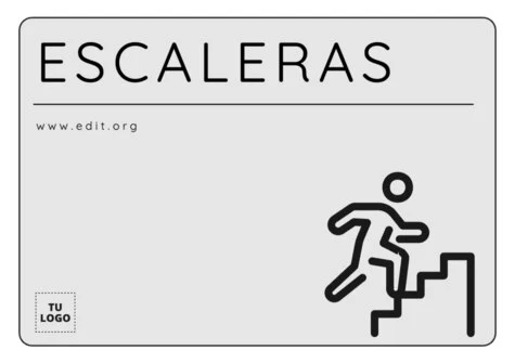 Edita un cartel para escaleras