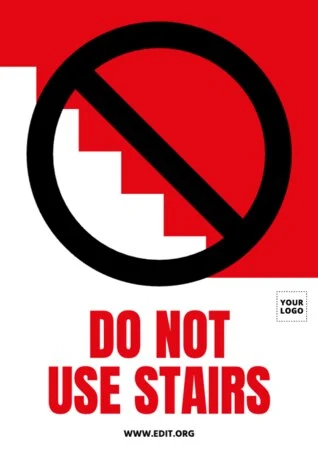 Edit a stairs sign