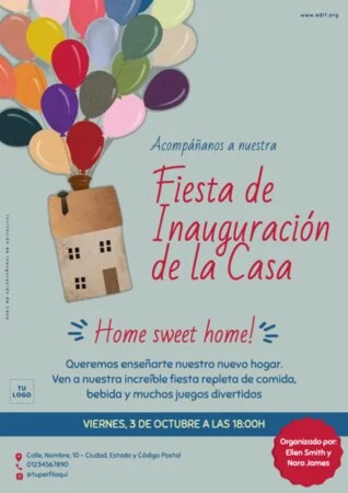Edita un cartel para tu evento