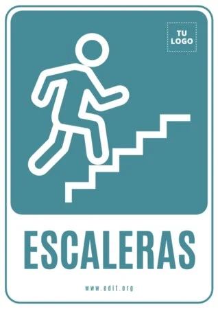 Edita un cartel para escaleras
