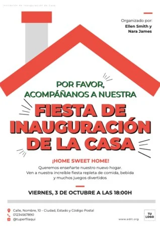 Edita un cartel para tu evento